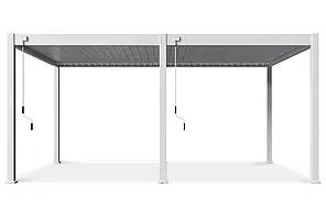 Пергола/Альтанка для двору Тераса-пергола Gutroof Deluxe 3,6x5,3 см біла FCG_007595, фото 1