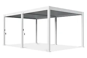 Пергола/Альтанка для двору Тераса-пергола Gutroof Deluxe 3,6x5,3 см біла FCG_007595, фото 2