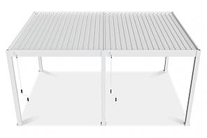 Пергола/Альтанка для двору Тераса-пергола Gutroof Deluxe 3,6x5,3 см біла FCG_007595, фото 4