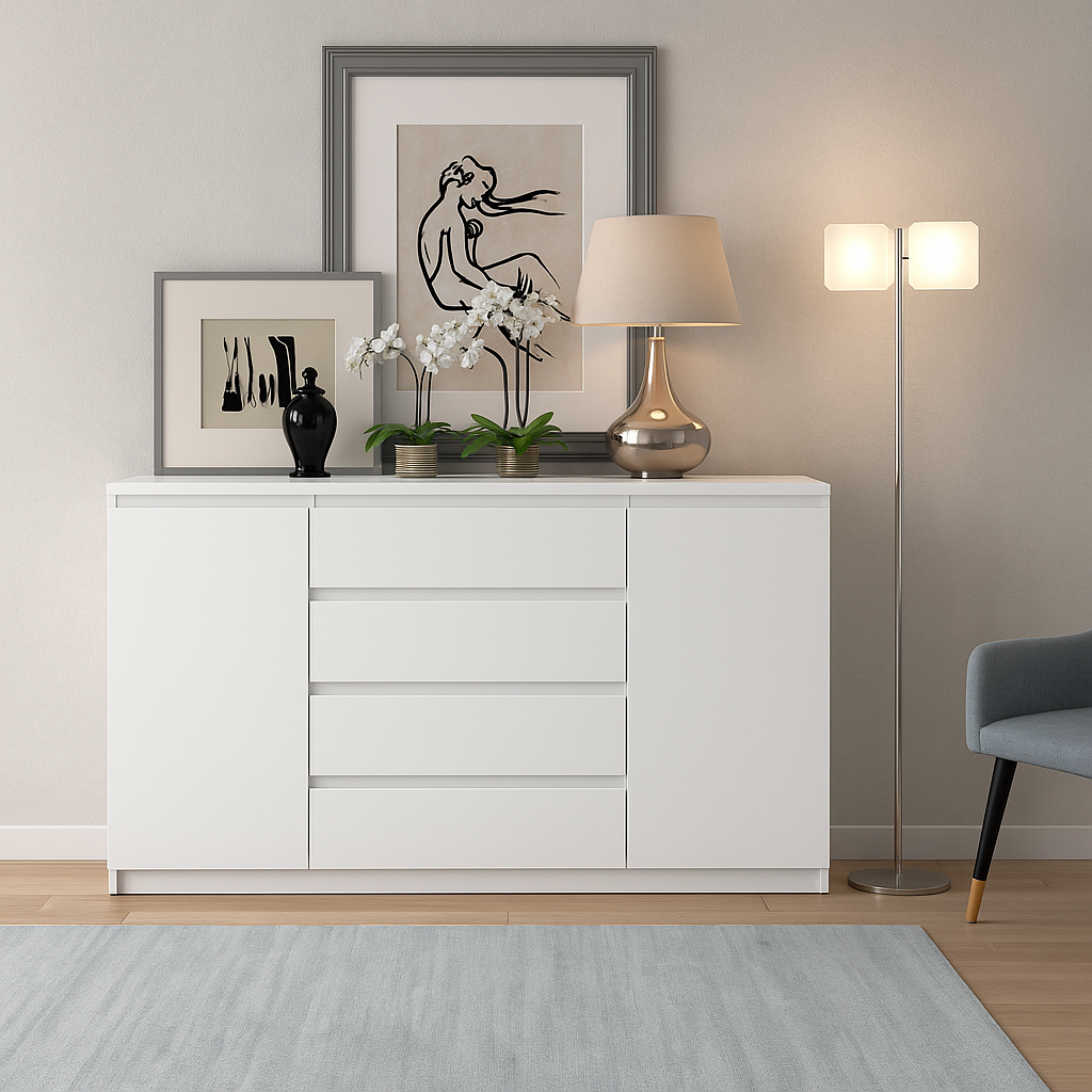 Великий комод для спальні Брайт Майстер Форм 139 см × 95 см × 37 см від українського виробника, фото 1