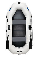 Човен пВх гребний надувний двомісний ΩMega 250LS PS сірий