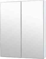 Шафа дзеркальна (петлі плавного закривання) Океан МАКСІ МЕБЕЛЬ Білий гладкий (10859)