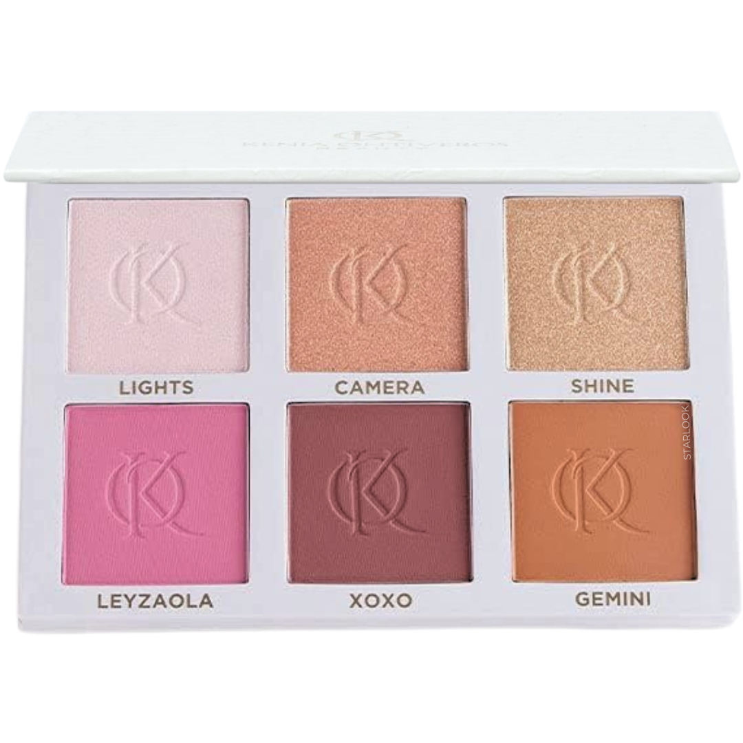 Палетка рум'ян та хайлайтерів Kenia Ontiveros Beauty Blush And Shine Kit 21 г, фото 1