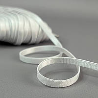 Резинка для бретель плоска 6 мм - холодний білий