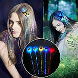 Набір шпильок на волосся з підсвічуванням, шпильки дитячі для волосся "Метелик" 5 шт, фото 5