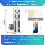 Світлодіодний вуличний настінний світильник NBHANYUAN Lighting з 4-режимним датчиком PIR, вуличний настінний світильник, фото 5