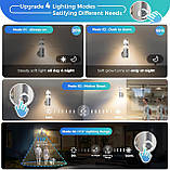 Світлодіодний вуличний настінний світильник NBHANYUAN Lighting з 4-режимним датчиком PIR, вуличний настінний світильник, фото 2