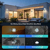 Світлодіодний вуличний настінний світильник NBHANYUAN Lighting з 4-режимним датчиком PIR, вуличний настінний світильник, фото 3