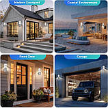 Світлодіодний вуличний настінний світильник NBHANYUAN Lighting з 4-режимним датчиком PIR, вуличний настінний світильник, фото 4