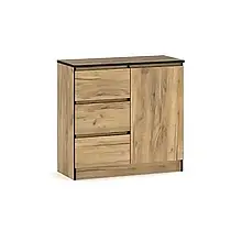 Комод в передпокій, спальню, дитячу 1Д3Ш з ДСП Бруклін Дуб крафт золотий Мебель Сервіс