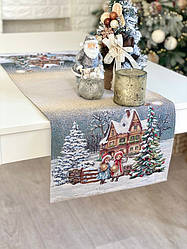 Новорічна доріжка на стіл гобеленова RUNNER1377