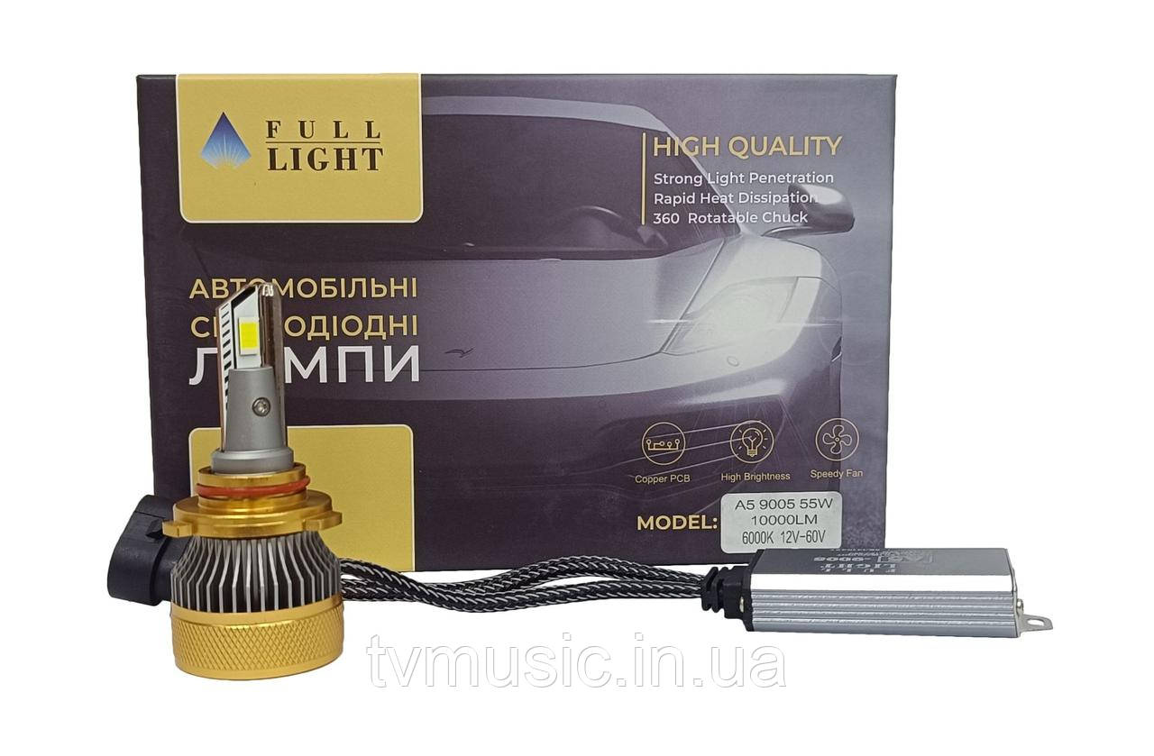 LED лампи Full Light A5 HB3 (9005) Canbus 6000K (2 шт.), фото 1