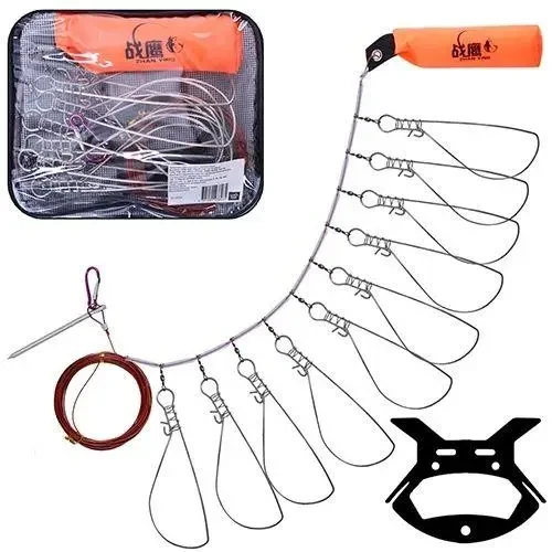 Кукан на 10 відводів із поплавком 8.5м, фото 1