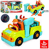 Дитяча машинка конструктор Hola 6109 з інструментами 30 см, фото 9