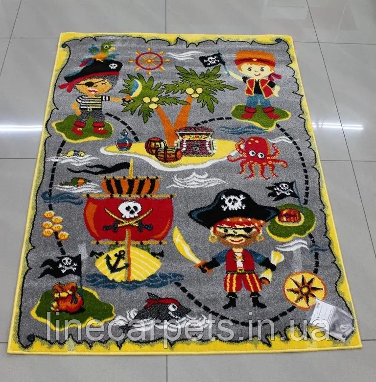 Дитячий килим для хлопчиків пірати KOLIBRI 11060-190, фото 1