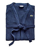 Махровий халат Lacoste 1159841820 (Синій One size), фото 4
