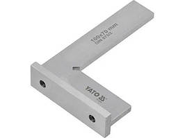 Кутник слюсарний з широкою основою 90°,100x70 мм Yato