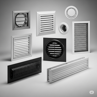 Повітророзподіл (Решітки, Анемостати, Дифузори)