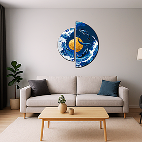 Інтер'єрна модульна картина Танець Китів