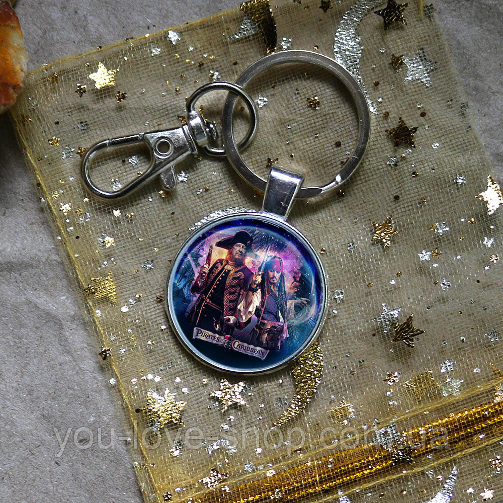 Брелок Пірати Карибського моря/Pirates of the Caribbean з Джеком і Барбоссою, фото 1