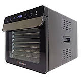 Професійний дегідратор Tekhniko DH-08A-BK (8 сталевих лотків) — сушарка для фруктів, овочів, грибів, м'яса, фото 3