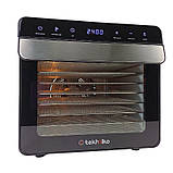 Професійний дегідратор Tekhniko DH-08A-BK (8 сталевих лотків) — сушарка для фруктів, овочів, грибів, м'яса, фото 2