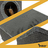 Кігтеточка , будиночок , лежак на ніжках з іграшкою для котів Purlov 26215 Польща, фото 6