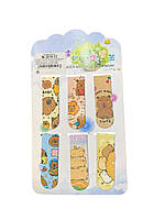 Закладки магнітні для книжок Набір 6 шт. "Капібара" 2019-12