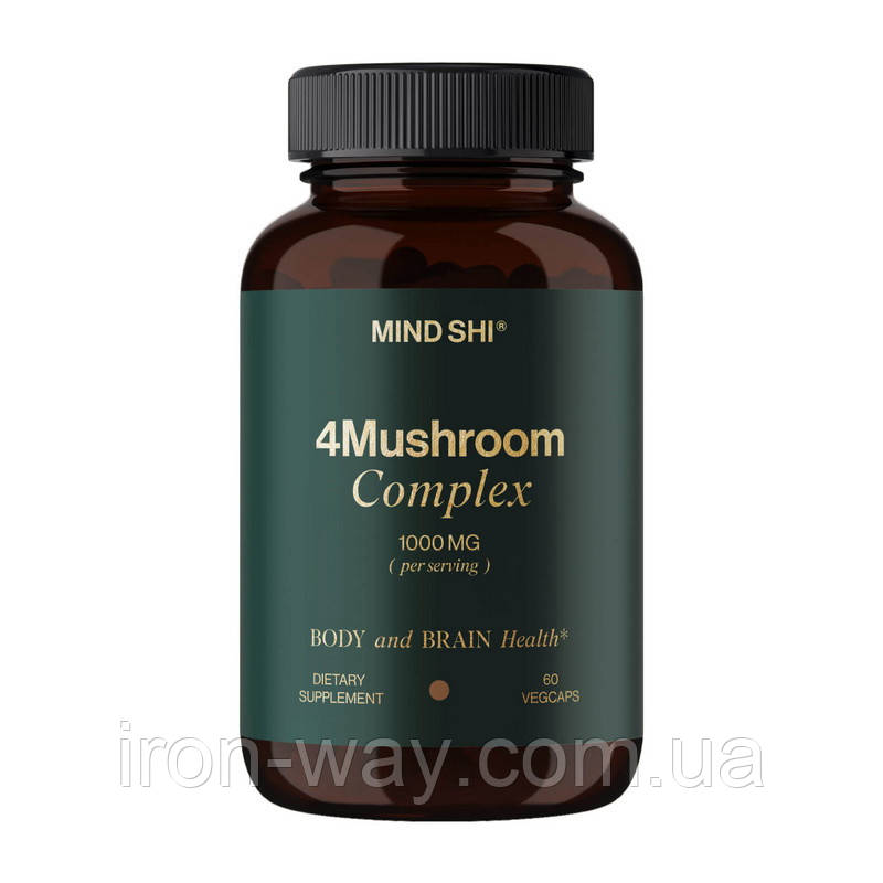 Mind Shi 4Mushroom Complex 1000 mg (60 veg caps), фото 1