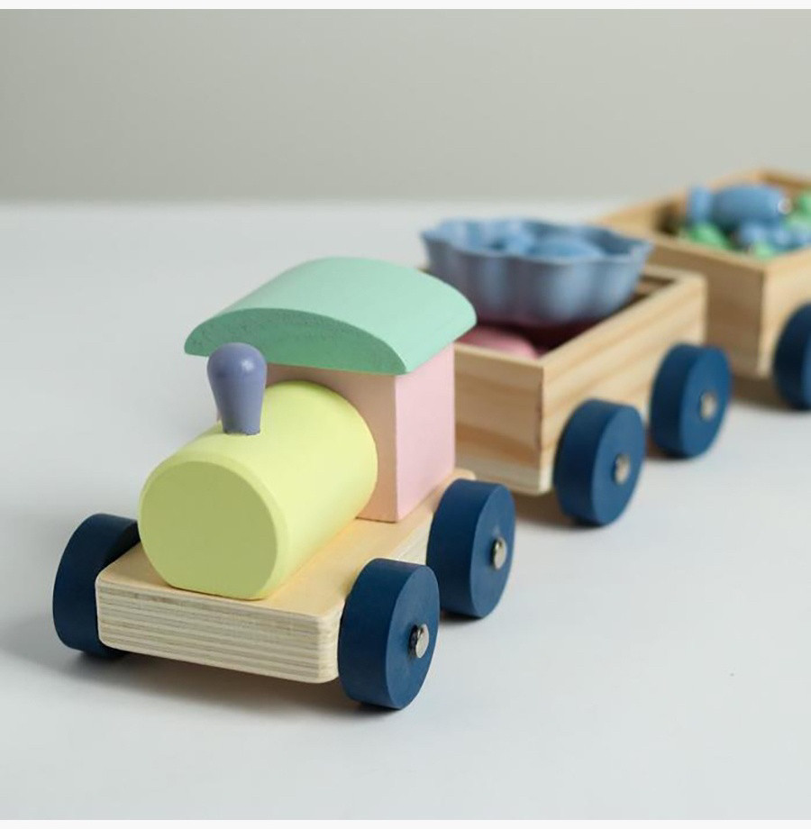 Гр Потяг 57841 (36)  "4FUN Game Club Wood", магнітна риболовля, сортер, каталка, у коробці, фото 1