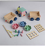 Гр Потяг 57841 (36)  "4FUN Game Club Wood", магнітна риболовля, сортер, каталка, у коробці, фото 2