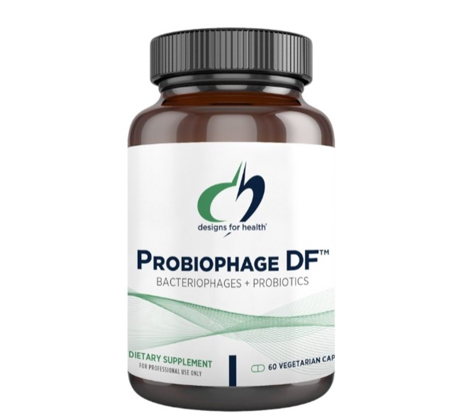 Designs for Health Probiophage DF / Пробіотик із бактеріофагами для підтримки мікробіому 60 капсул
