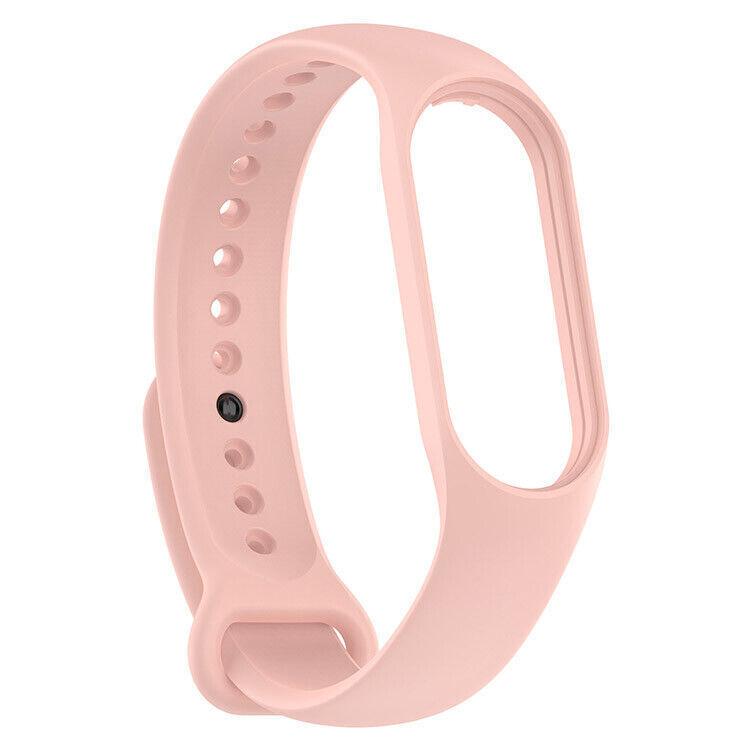 Ремінець для Xiaomi Mi Band 7 силіконовий, браслет для фітнес-трекера, Pearl Pink (34-35)