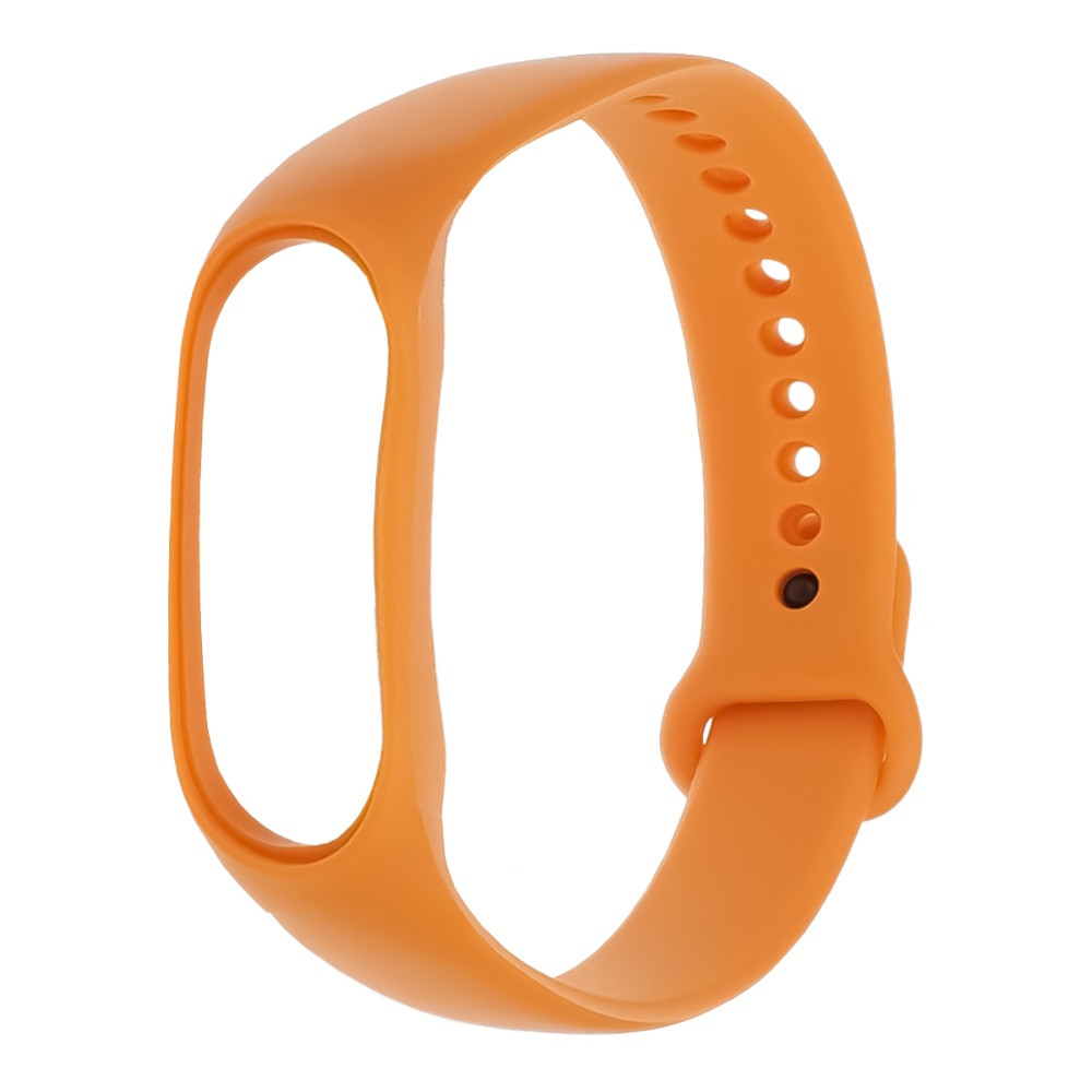 Ремінець для Xiaomi Mi Band 7 силіконовий, браслет для фітнес-трекера, Light Orange (22)