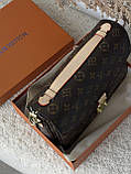 Сумка Луї Вітон коричневий + світло-бежевий Louis Vuitton Pochette Metis, фото 2