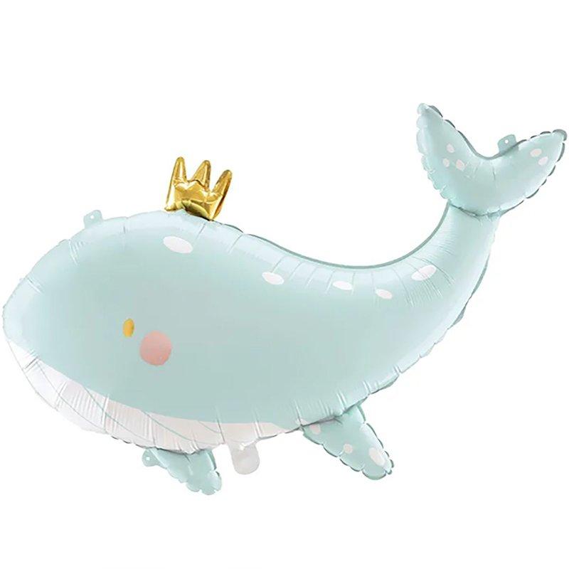 Куля фігура Кит з короною 93х60 см