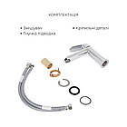 Набір душова система з тропочесуємо душем + змішувач на умивальник Qtap Evia Q7576 колір хром, фото 6