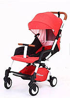 Yoya Care 2018 Red Красная Детская прогулочная коляска-трансформер 2 в 1 белая рама Алюминиевая