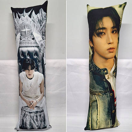 Дакімакура Stray Kids (54см х 18см) / Стрей Кідс / К-поп подушка