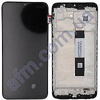 Дисплей Xiaomi Redmi 9T/ Poco M3 чорний + рамка