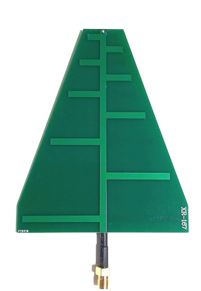 Антена 1.27-9.5 ГГц 5-6 дБ, до 15 Вт UWB Log Periodic Antenna Wideband, SMA-female. Дивіться графіки КСХ.