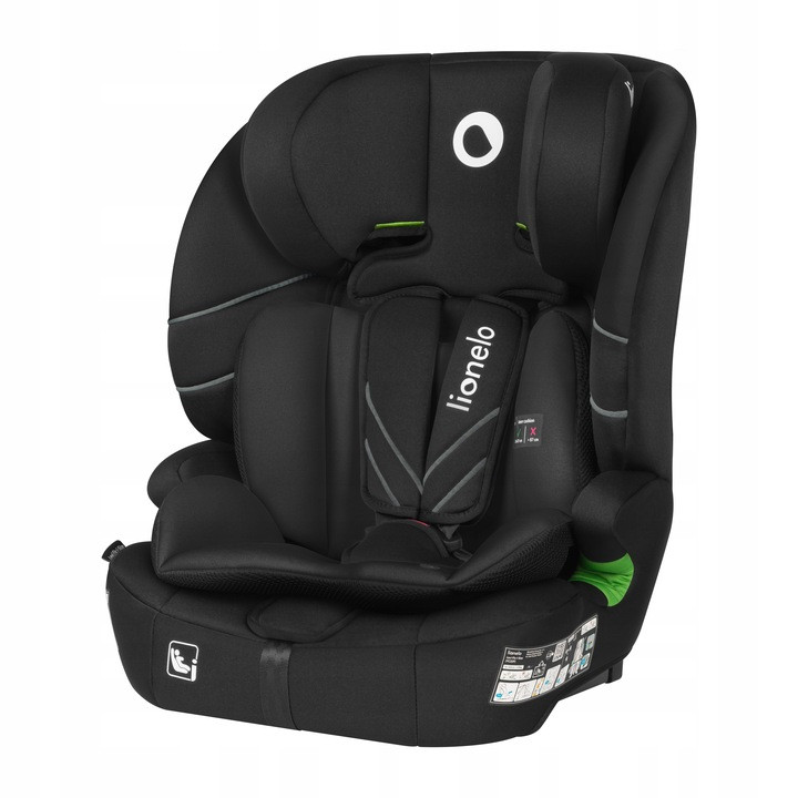 Дитяче автокрісло Lionelo  LEVI  FIX I-SIZE BLACK CARBON, фото 1