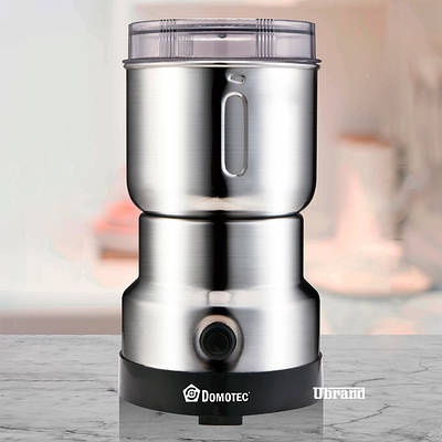 Кавомолка Багатофункціональний подрібнювач із нержавіючої сталі Domotec MS 7114 200 Вт 10,5 × 18,5 см