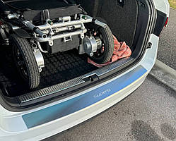 Накладка на бампер із загином Skoda Superb III універсал (2015-2024)