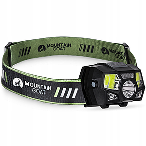 Ліхтар налобний Mountain Goat LED 350 lm акумуляторний, з регулюванням нахилу Black (P-5907739318312)
