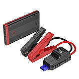 Автомобільний пуско-зарядний пристрій Бустер Hoco QS5 6000 mAh з ліхтарем black, фото 6