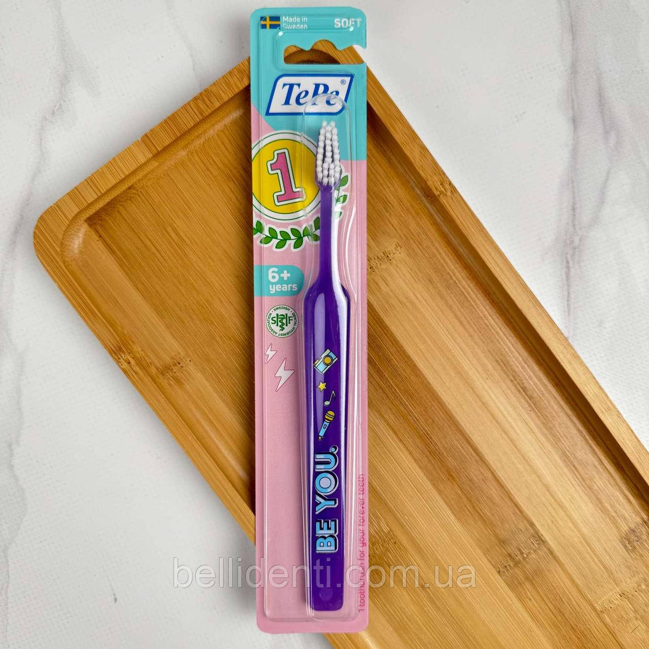 Дитяча зубна щітка TePe Kids Soft (від 6 років), фіолетова