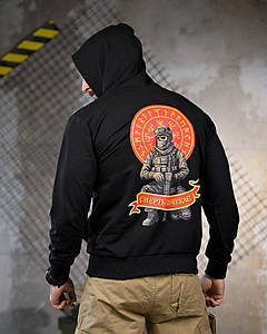 Мілітарі Худі Смерть Зачекає black ПП7777