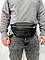 Чоловіча шкіряна сумка бананка чорна Burberry Bum Bag Embossing Leather, фото 7