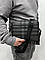 Чоловіча Чорна Сумка Месенджер Burberry, фото 9